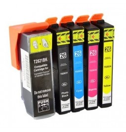 EPSON 26XL Pack de 5 cartuchos de tinta compatibles