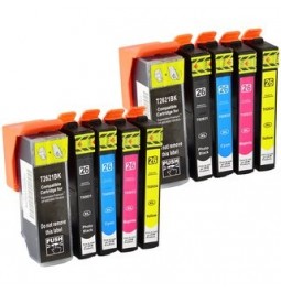 EPSON 26XL Pack de 10 cartuchos de tinta compatibles