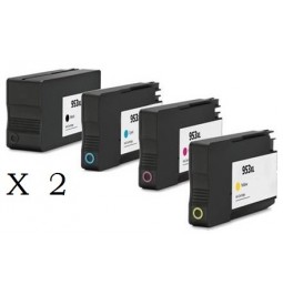 HP 953XL Pack de 8 cartuchos compatibles