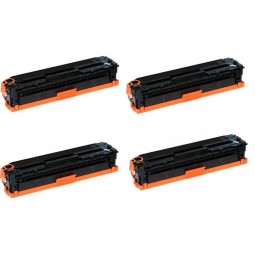 Pack de 4 tóners compatibles para HP CF210X/CF211A/CF212A/CF213A