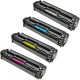 Pack de 4 tóners compatibles para HP CB540A/CB541A/CB542A/CB543A