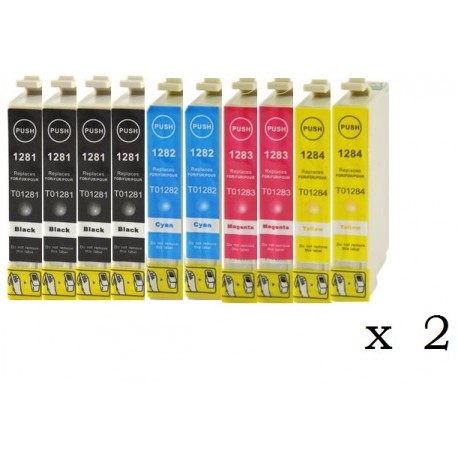 Pack de 20 Cartutxos compatibles per a Epson T1281/2/3/4 Pack de 20 Cartutxos compatibles per a Epson T1281/2/3/4