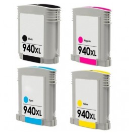Pack de 4 cartuchos compatibles para HP 940XL