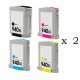Pack de 8 cartuchos compatibles para HP 940XL