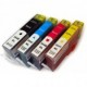 Pack de 4 cartuchos compatibles para HP 364XL