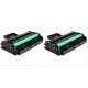 Pack de 2 toners compatibles para Ricoh SP201/211