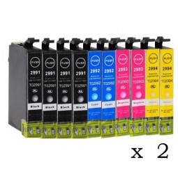 Pack de 20 Cartuchos compatibles para Epson 29XL (T2991/T2992/T2993/T2994)