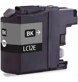 Cartucho de tinta compatible para Brother LC12EBK